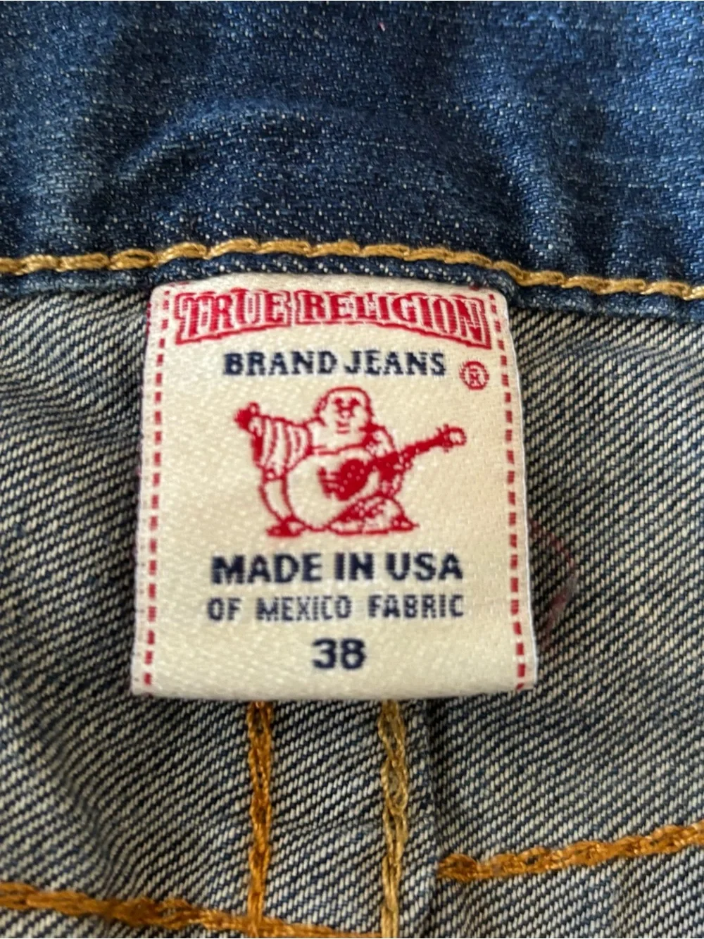 True Religion Horseshoe World Tour Section Straight Jeans Men’s 38x30 Y2K